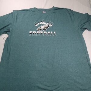 Philadelphia Eagles Football T Shirt Men 4X Green Short Sleeve Cotton Blend READ